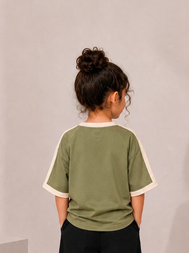 Boxy enjoy stripe teshirt
