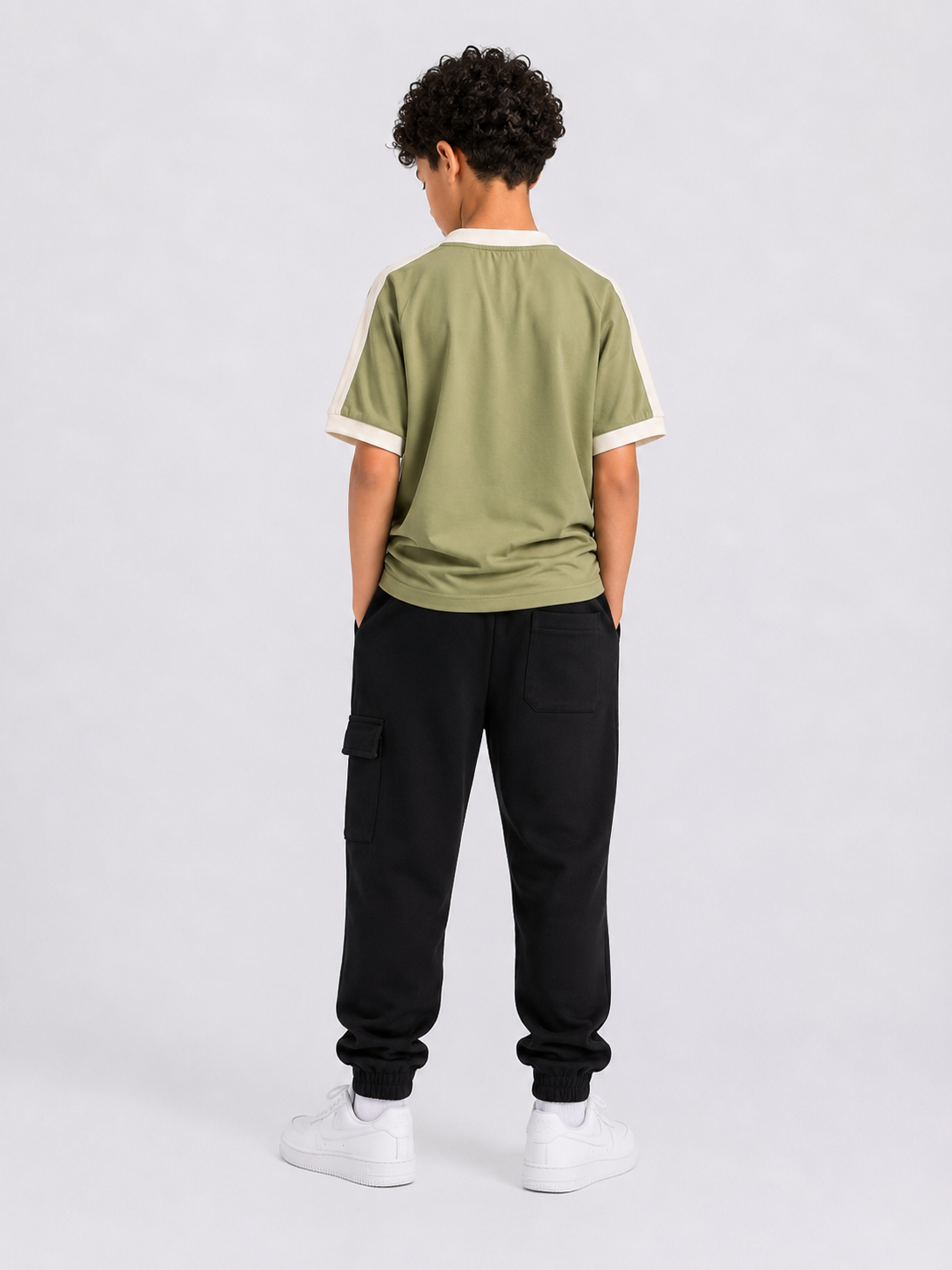 Boxy enjoy stripe teshirt