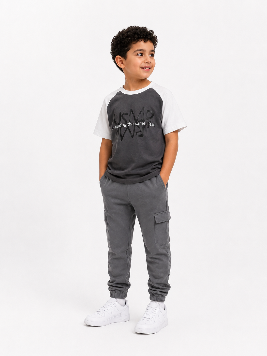 Raglan grey shadow teshirt