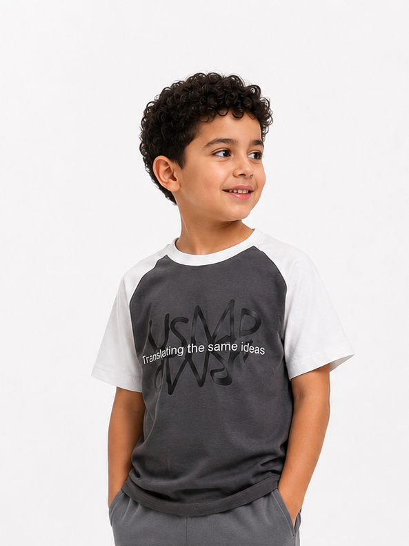 Raglan grey shadow teshirt