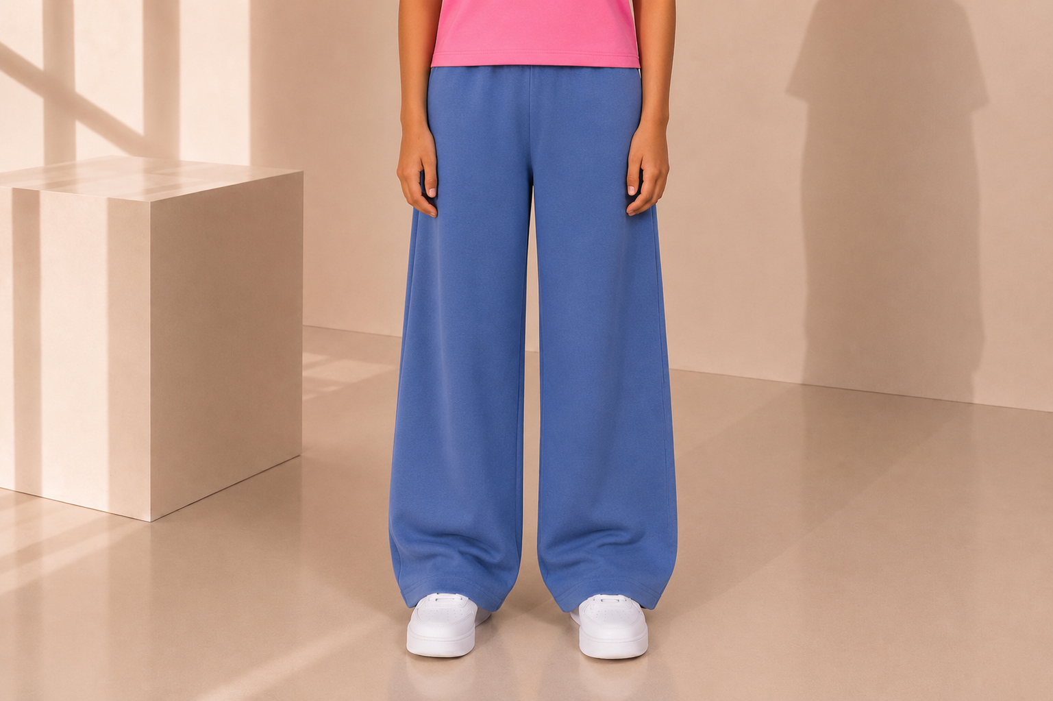 Flared wide leg pant