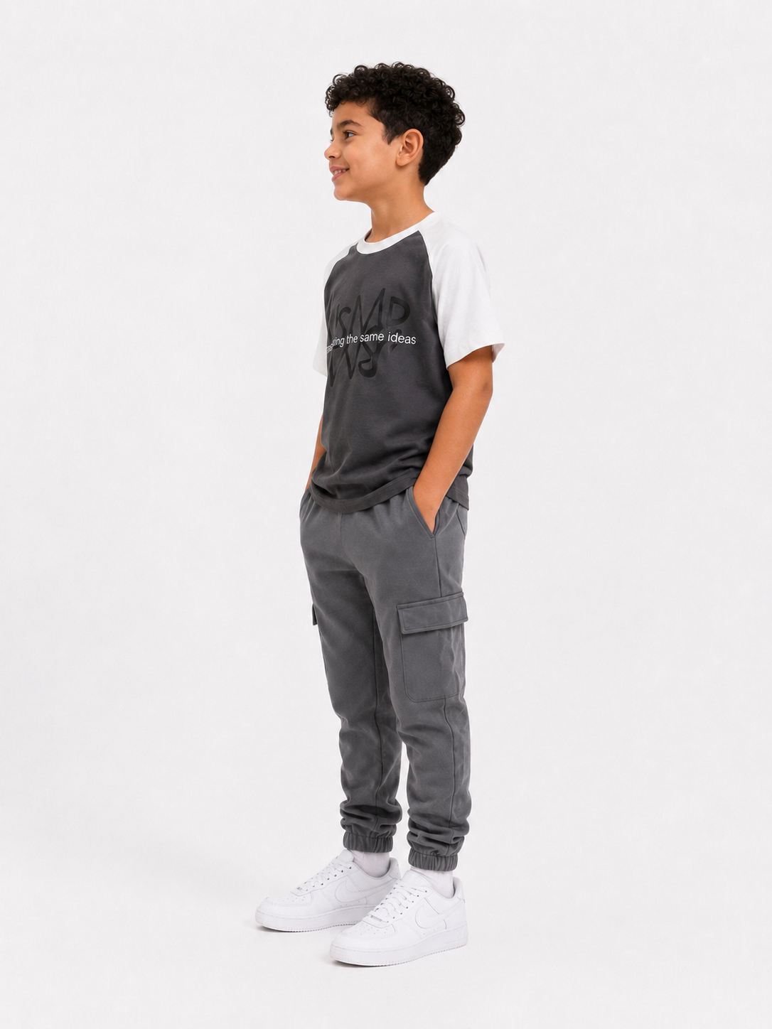 Raglan grey shadow teshirt