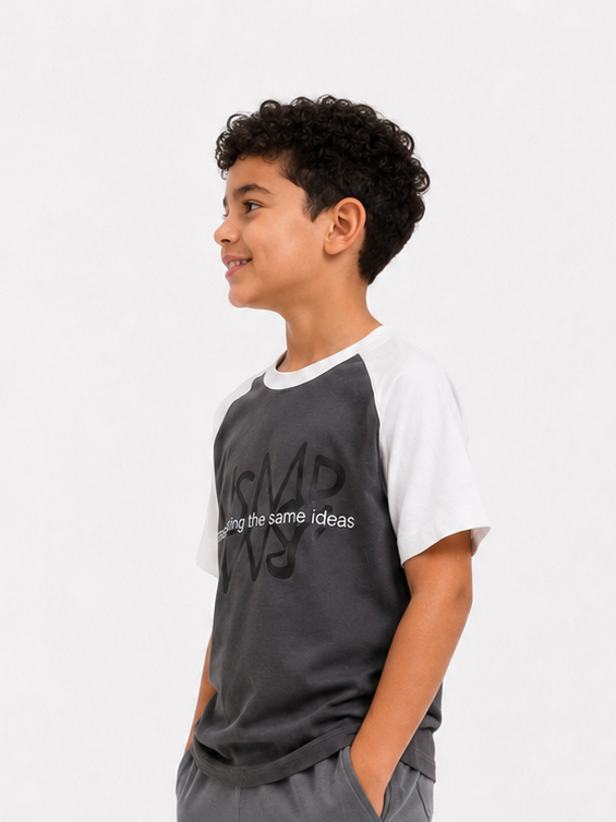 Raglan grey shadow teshirt
