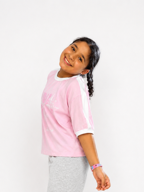 Boxy butterfly stripe Tshirt