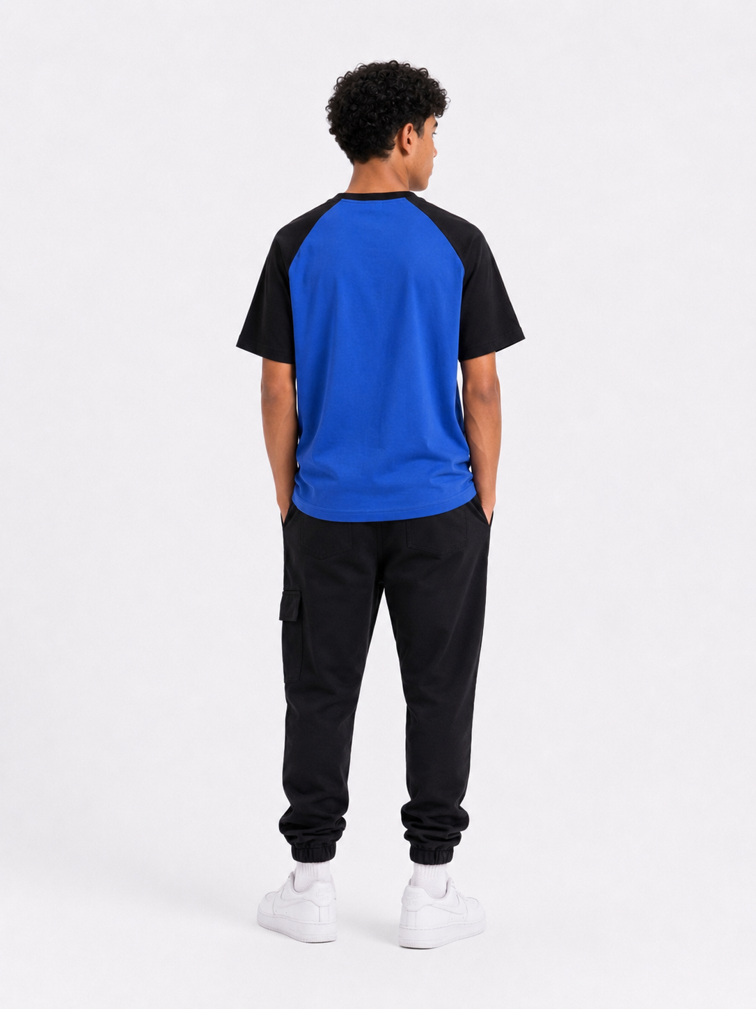 Blue impact raglan teshirt