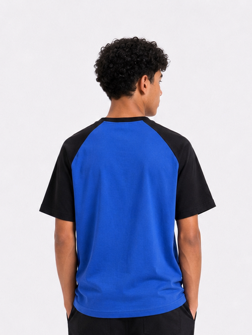 Blue impact raglan teshirt