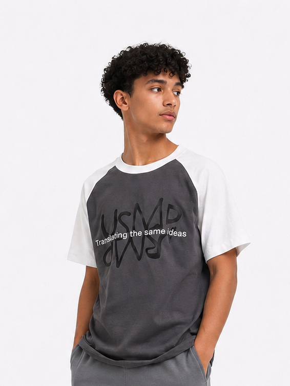 Raglan grey shadow teshirt