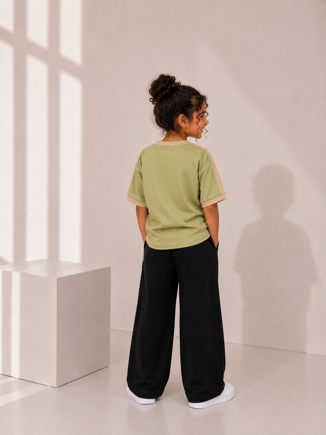 Boxy enjoy stripe teshirt