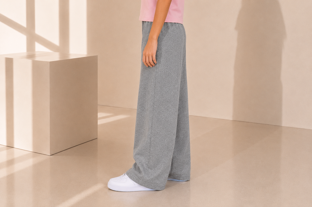 Flared wide leg pant