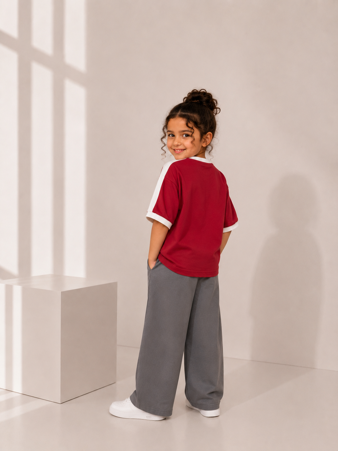 Boxy fight stripe teshirt