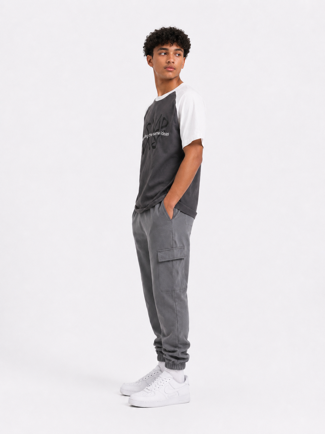 Raglan grey shadow teshirt