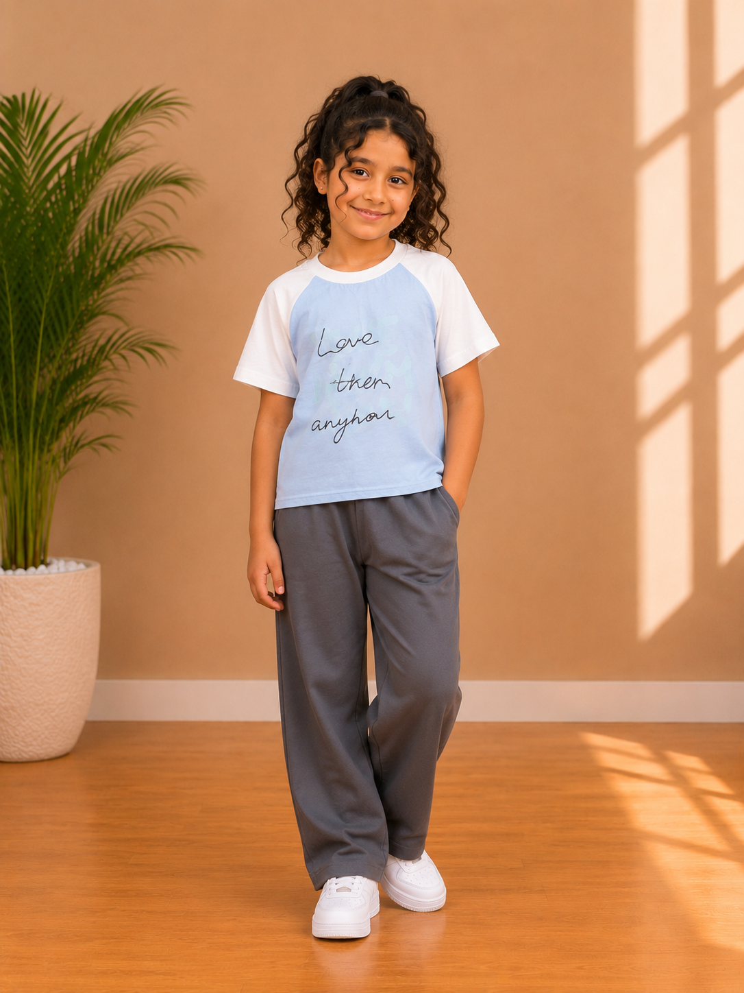 Sky mood raglan teshirt