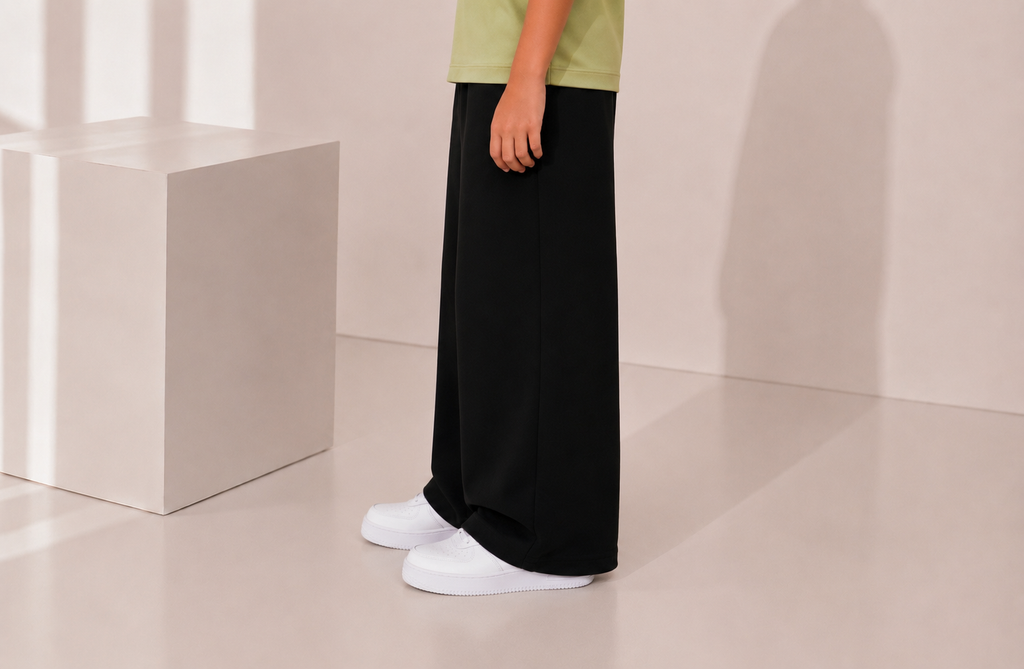 Flared wide leg pant