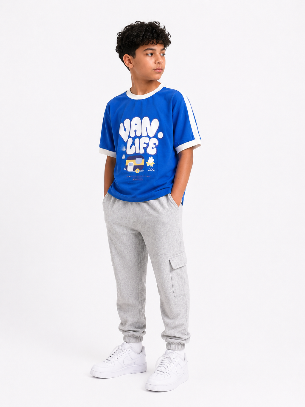 Boxy summer van stripe teshirt