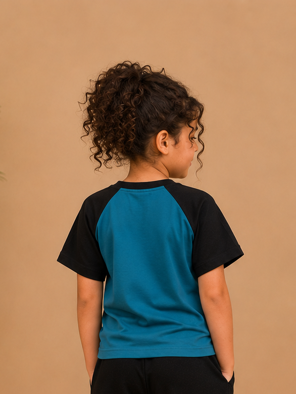 Meow mood raglan teshirt
