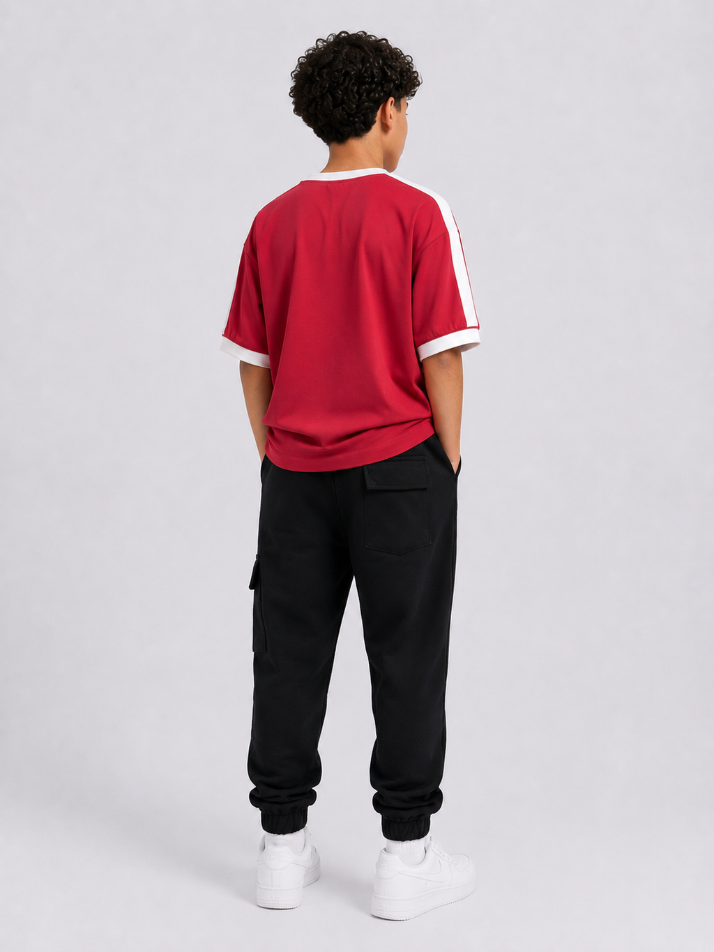 Boxy fight stripe teshirt