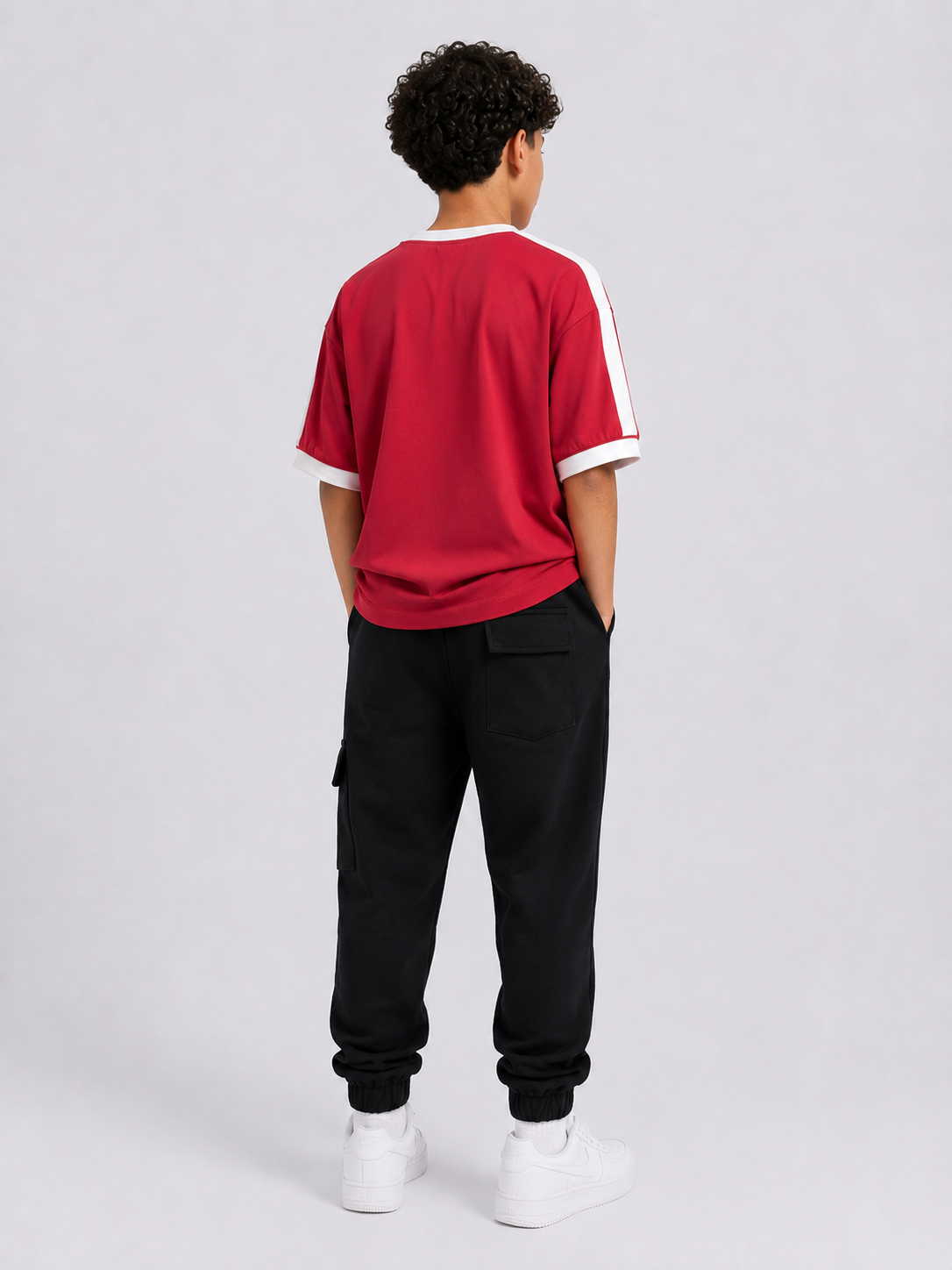 Boxy fight stripe teshirt