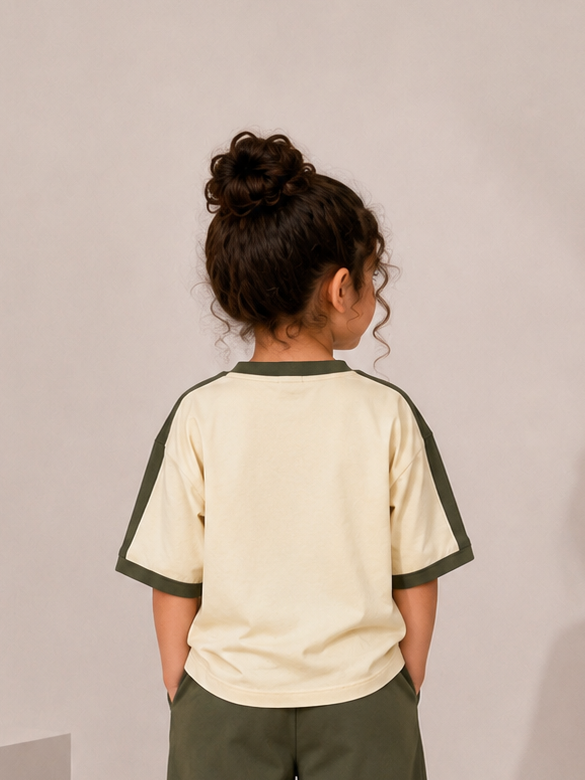 Boxy love stripe teshirt