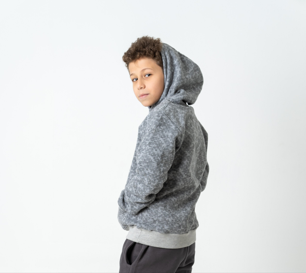 Comfortable stripped hoodie