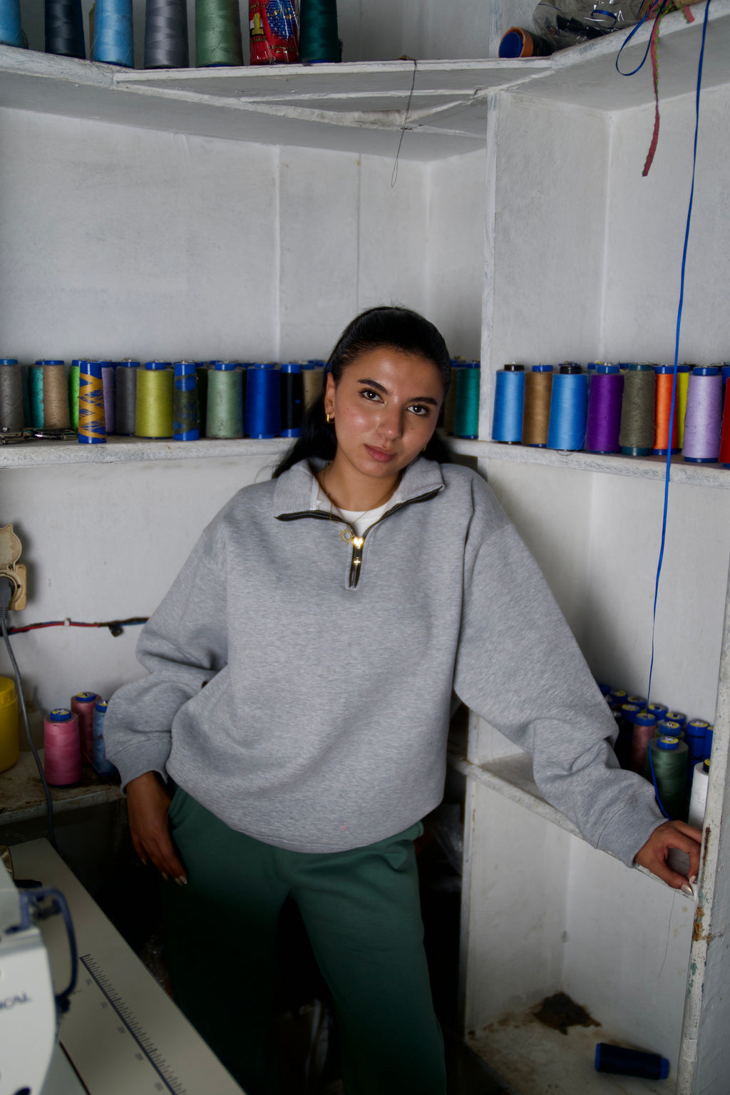 Quarter zip_up sweatshirt