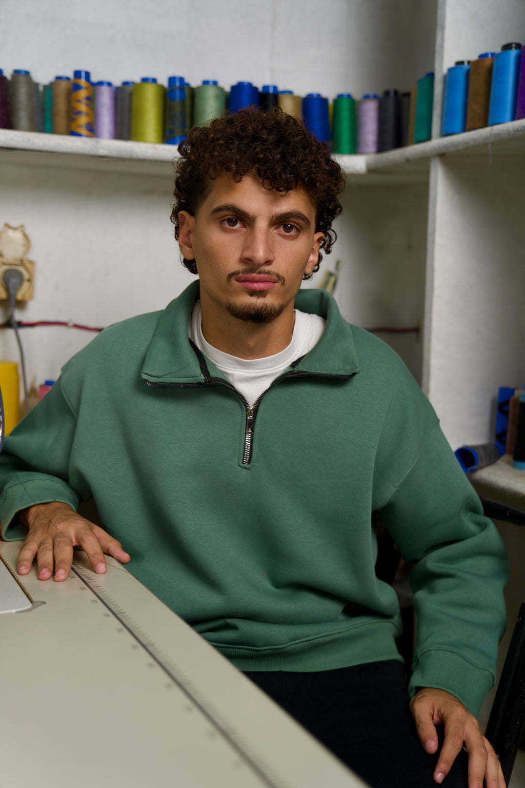 Quarter zip_up sweatshirt