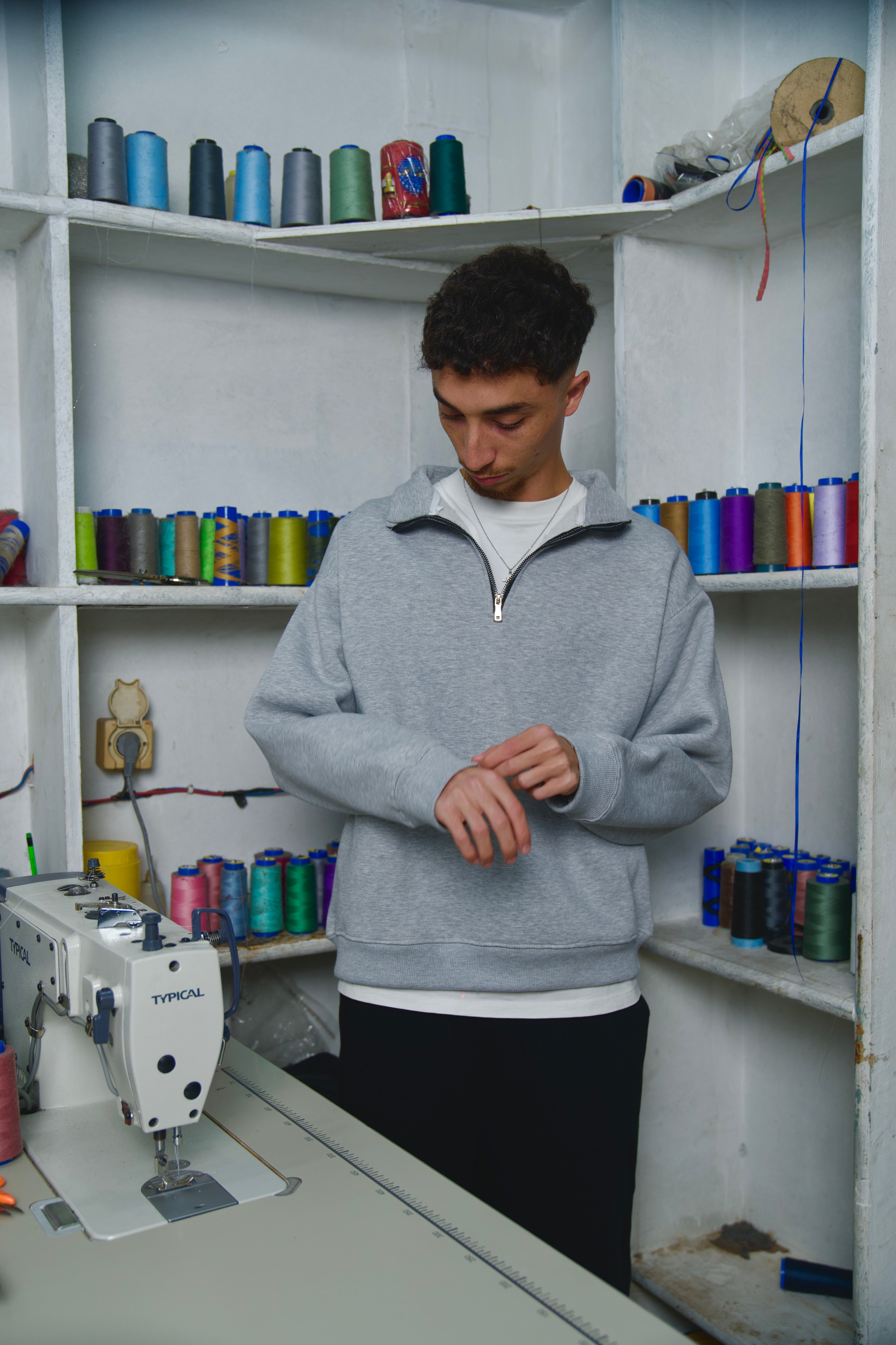 Quarter zip_up sweatshirt