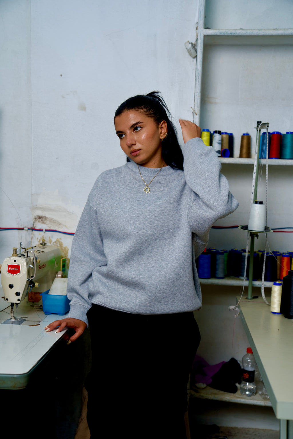 Crew neck sweatshirt